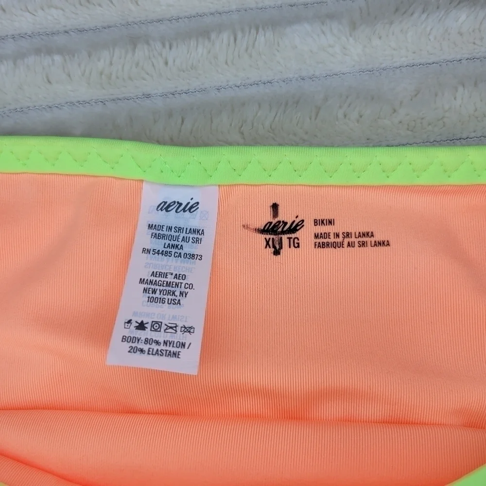 Aerie Orange Bikini Swim Suit Bottoms Sz XL NWT